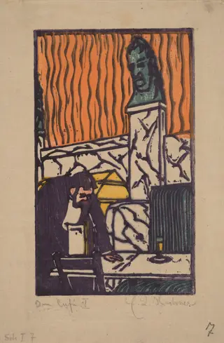 Head Waiter in Café, by Ernst Ludwig Kirchner, 1904