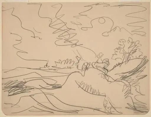 Landscape in the Taunus, by Ernst Ludwig Kirchner