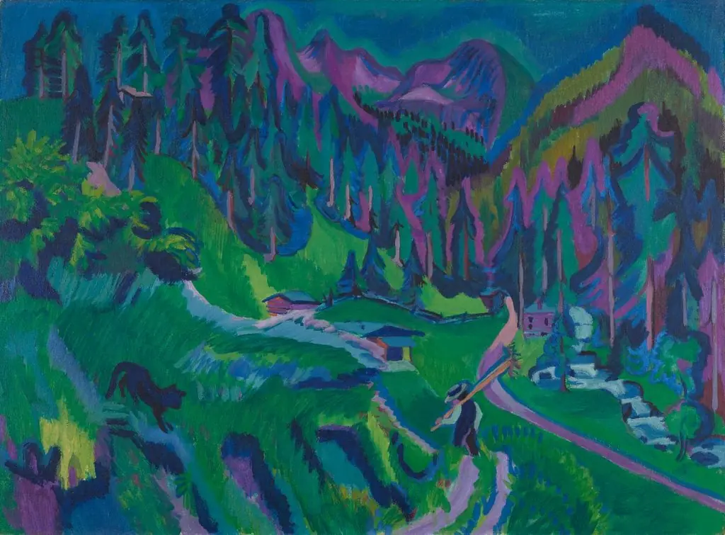 Landschaft Sertigtal, by Ernst Ludwig Kirchner