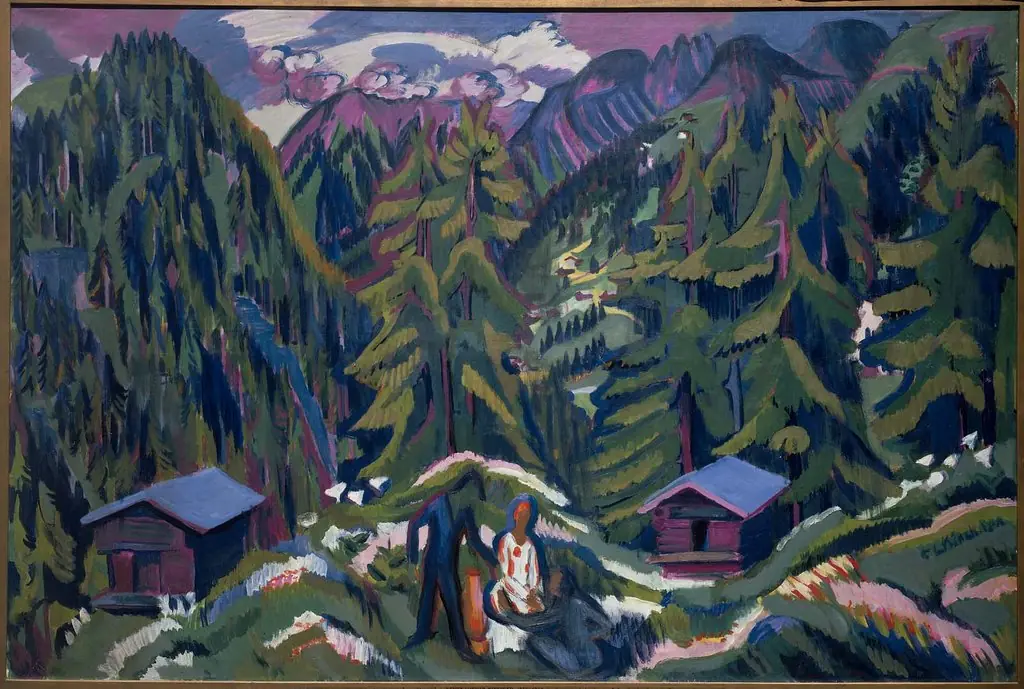 Mountain Landscape from Clavadel, by Ernst Ludwig Kirchner