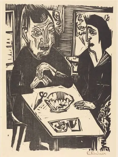 Old and Young Woman (Alte und jungere Frau), by Ernst Ludwig Kirchner