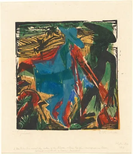 Peter Schlemihls wundersame Geschichte: Schlemihls Begegnung mit dem Schatten (Peter Schlemihl's Wondrous Story: Schlemihl's Encounter with His Shadow), by Ernst Ludwig Kirchner