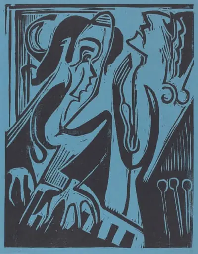 Pianist and Singer, by Ernst Ludwig Kirchner