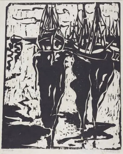 Port Scene (Hafenbild), by Ernst Ludwig Kirchner