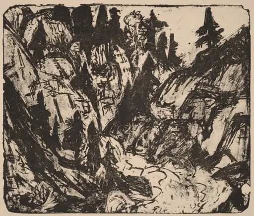 Rocky Stream, by Ernst Ludwig Kirchner