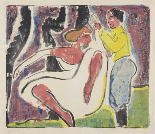 Russian Dancers, by Ernst Ludwig Kirchner