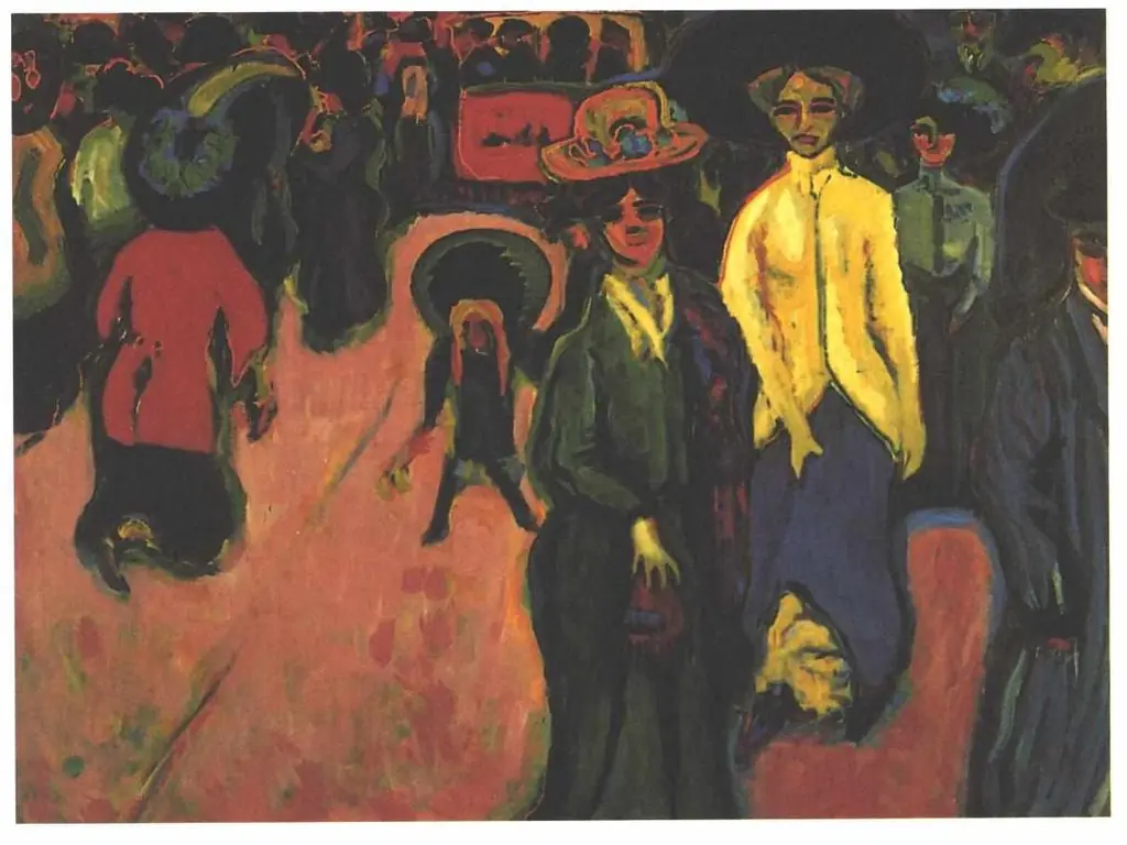 Street Dresden, by Ernst Ludwig Kirchner