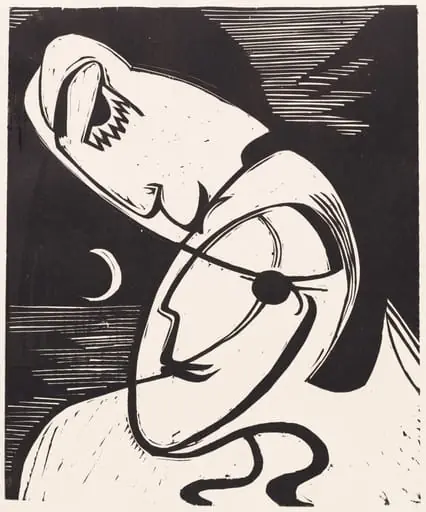 The Kiss, by Ernst Ludwig Kirchner