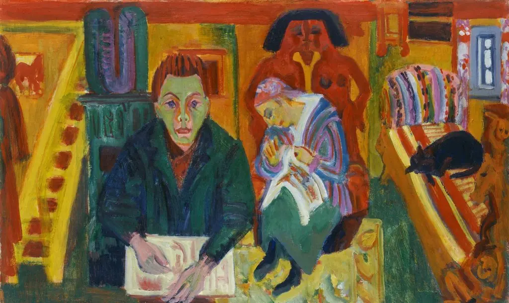 The Living Room, by Ernst Ludwig Kirchner