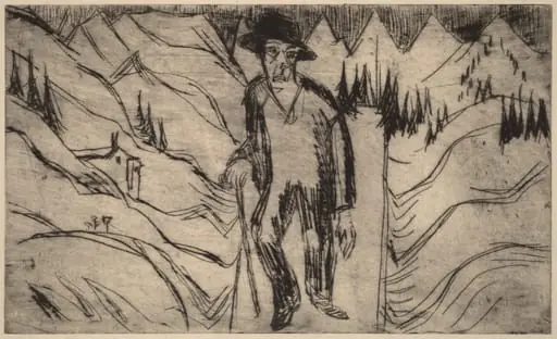 The Wanderer, by Ernst Ludwig Kirchner