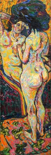 Two Nudes [obverse], by Ernst Ludwig Kirchner