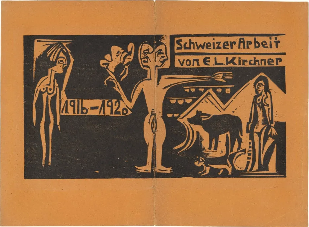 Untitled, by Ernst Ludwig Kirchner, ink, 1921