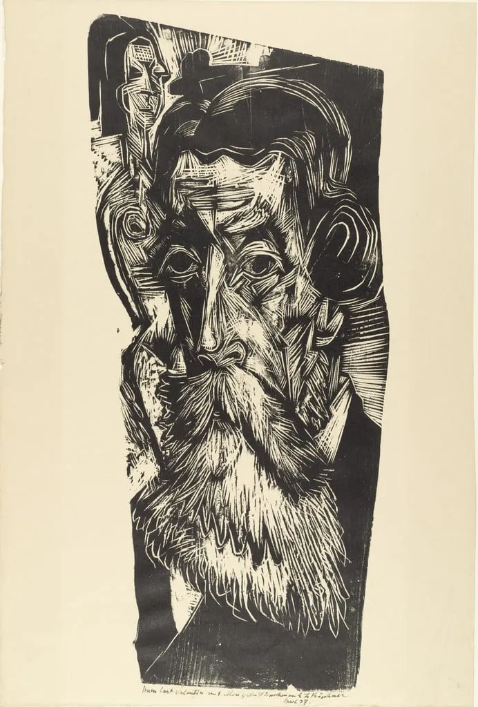 Untitled, by Ernst Ludwig Kirchner, ink, 1918