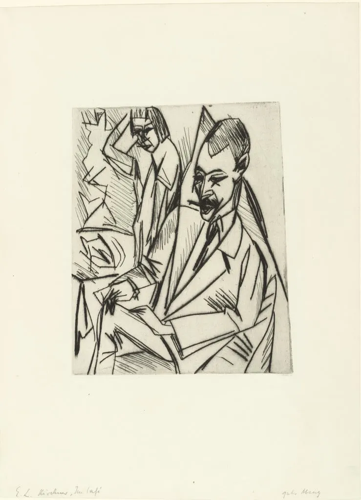 Untitled, by Ernst Ludwig Kirchner, ink, 1913