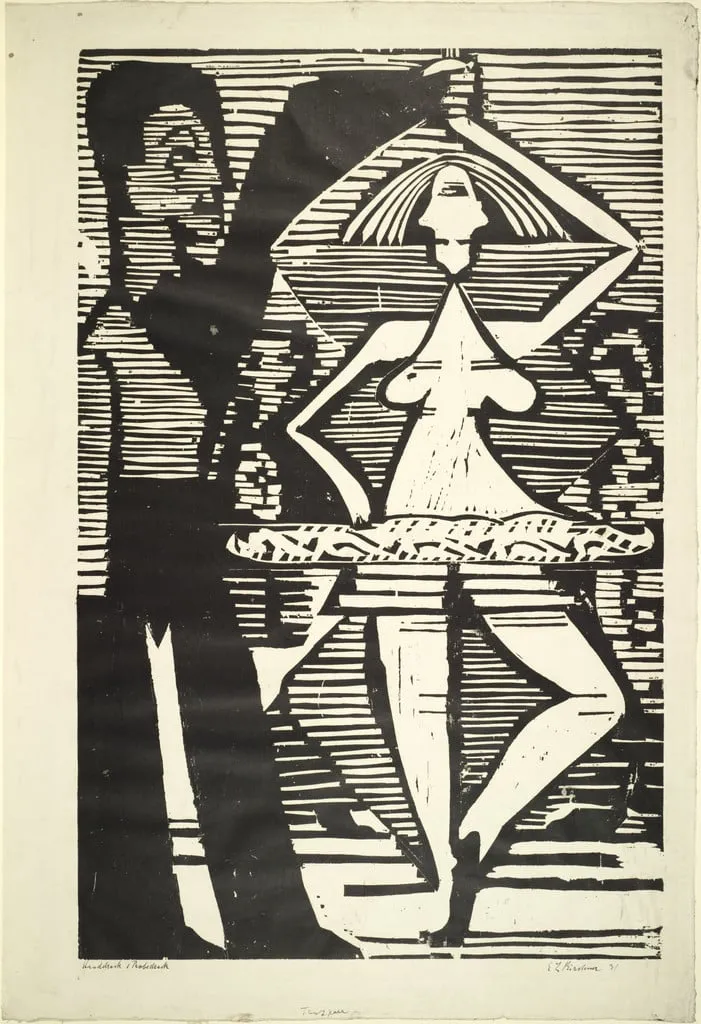 Untitled, by Ernst Ludwig Kirchner, ink, 1932