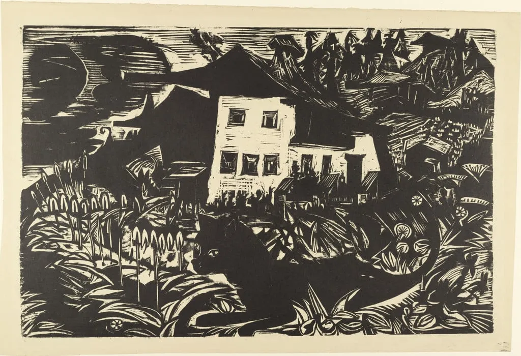 Untitled, by Ernst Ludwig Kirchner, ink, 1920