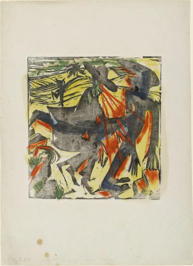 Untitled, by Ernst Ludwig Kirchner, oil, 1916