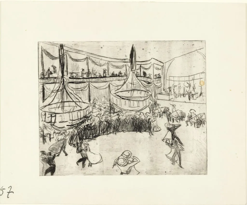 Untitled, by Ernst Ludwig Kirchner, ink, 1910