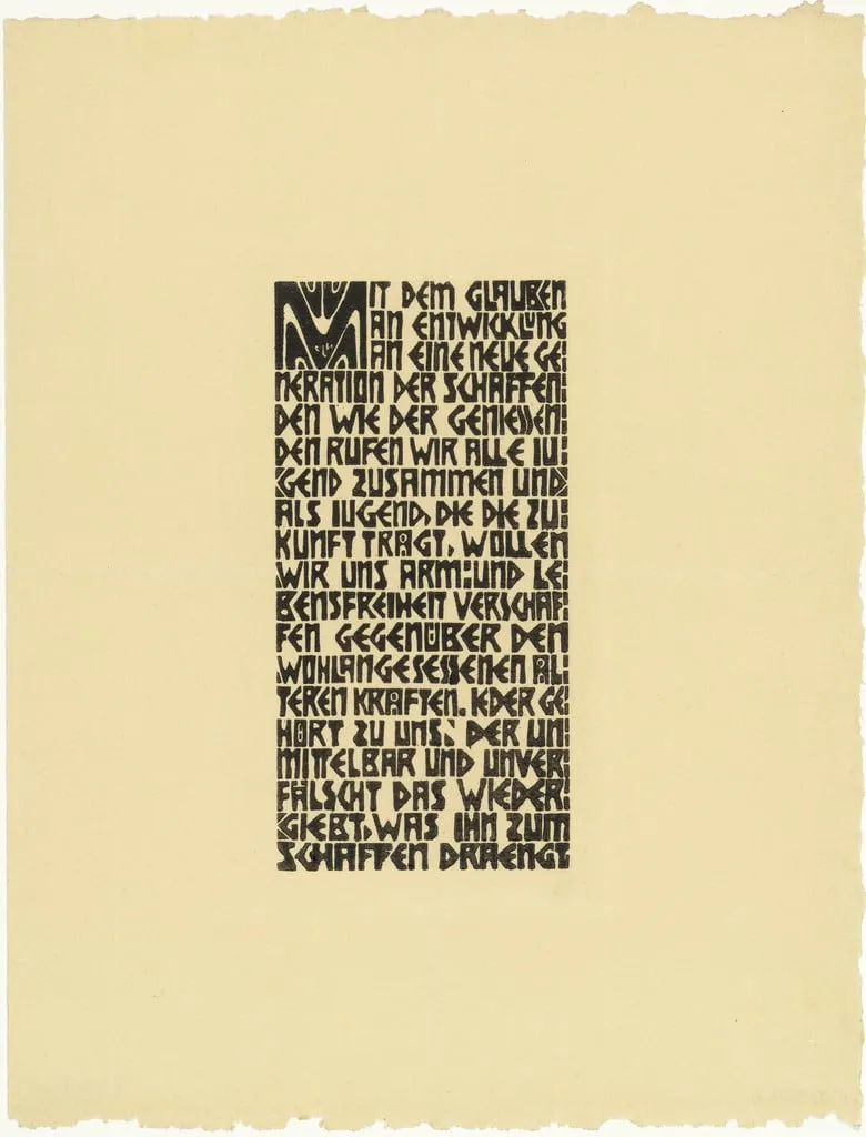 Untitled, by Ernst Ludwig Kirchner, ink, 1906