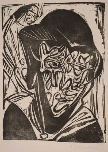 Woman with a Veil, by Ernst Ludwig Kirchner
