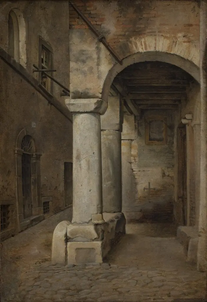 A Roman Alley, by Ernst Meyer