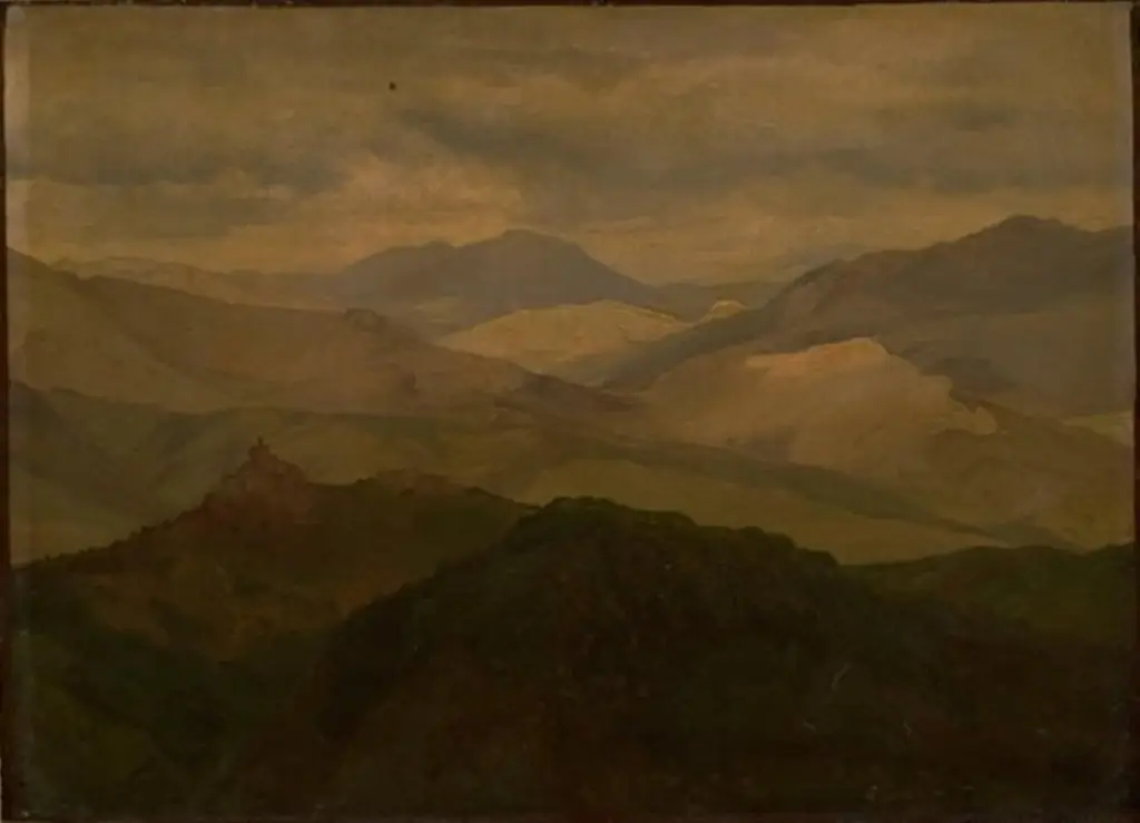 Bjerglandskab ved Civitella, by Ernst Meyer