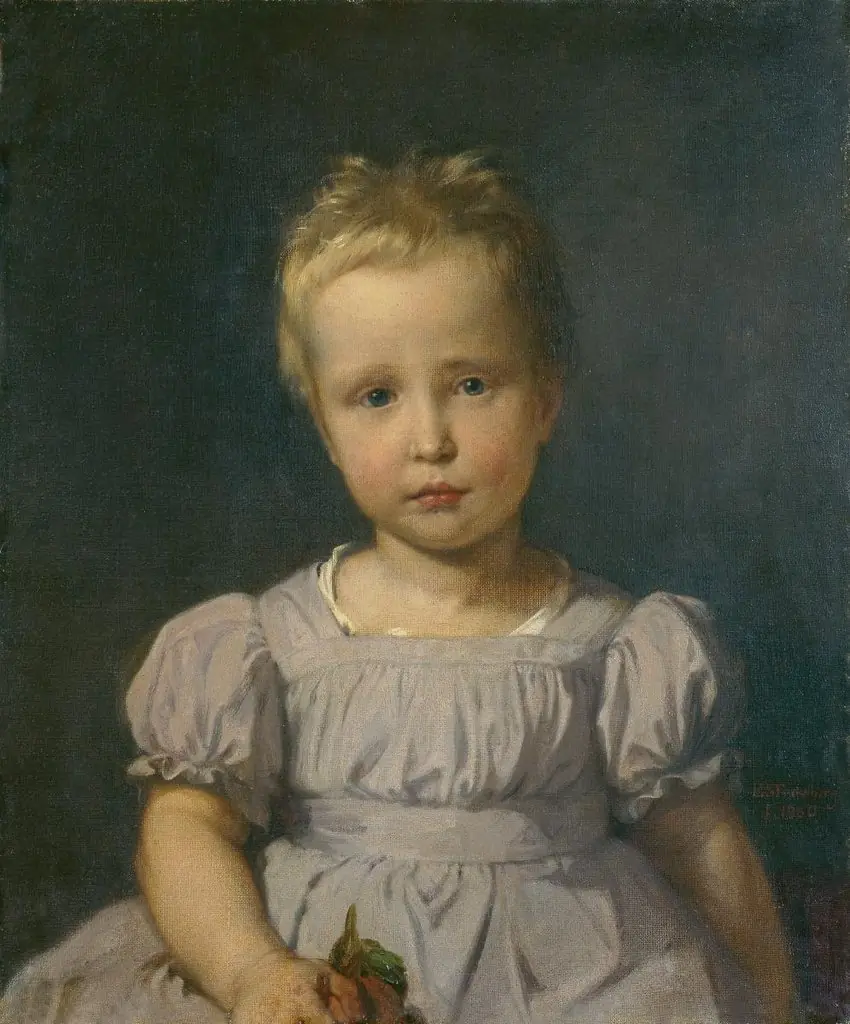 Bildnis von Rudolf Kollers Söhnlein, by Ernst Stückelberg