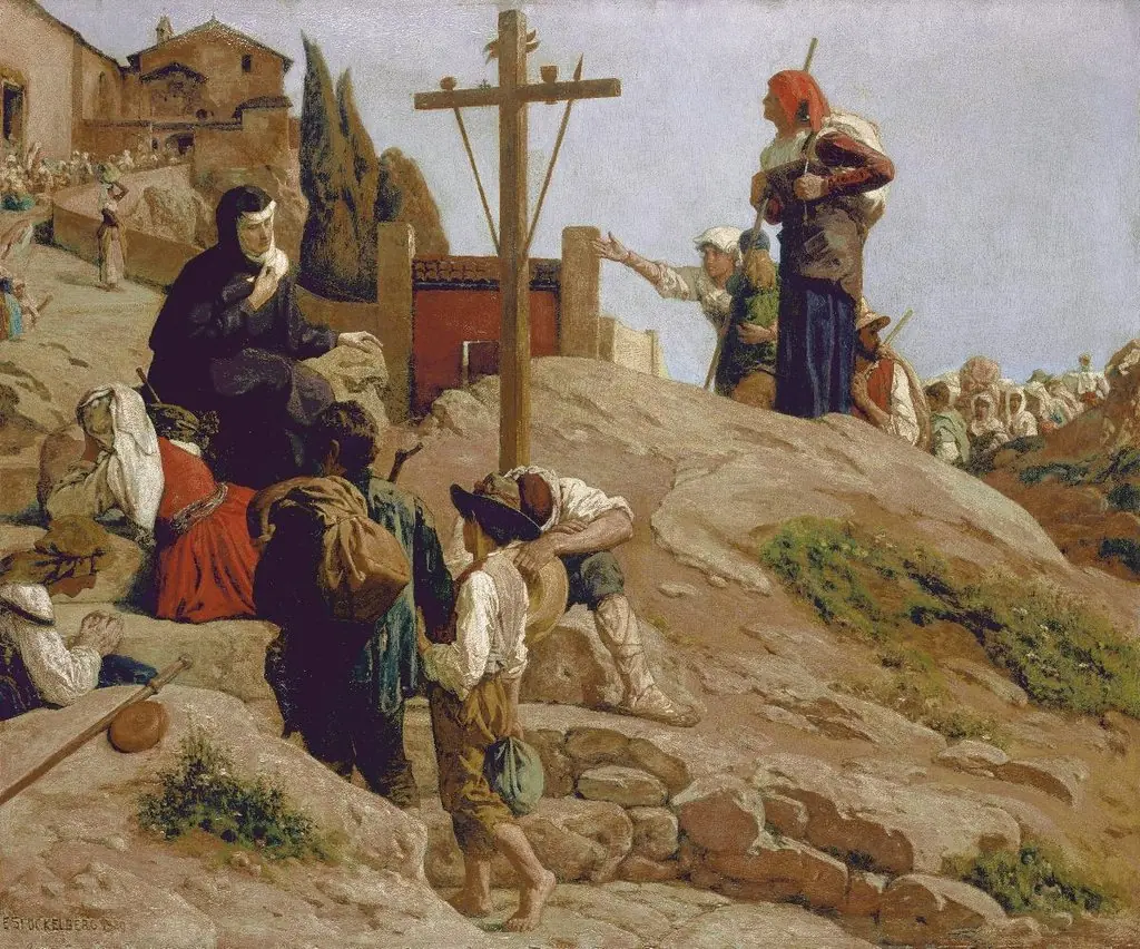 Pilger in den Abruzzen, by Ernst Stückelberg