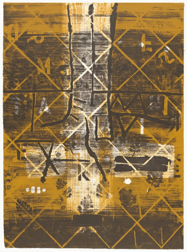 Untitled, by Ernst Van Leyden, ink, 1966