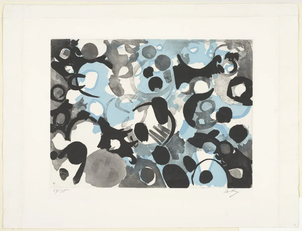 Untitled, by Ernst Wilhelm Nay, ink, 1960