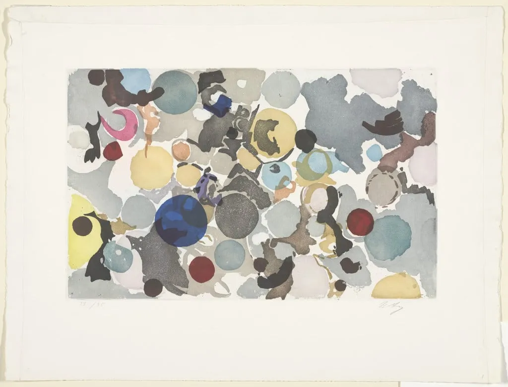 Untitled, by Ernst Wilhelm Nay, ink, 1957