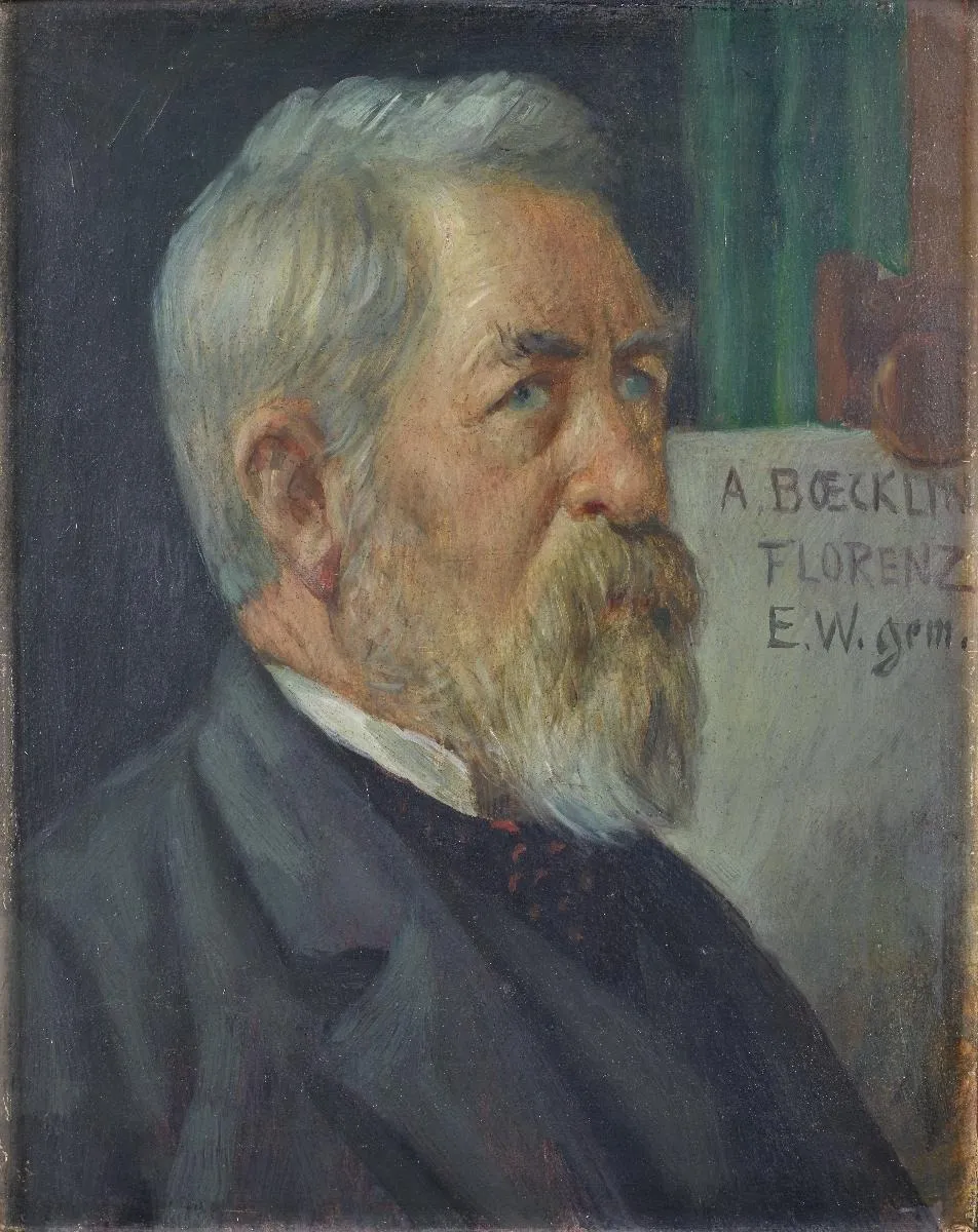 Bildnis Arnold Böcklin, by Ernst Würtenberger, unspecified, 1898