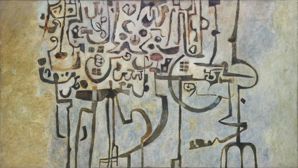 Untitled, by Erol, oil, 1959