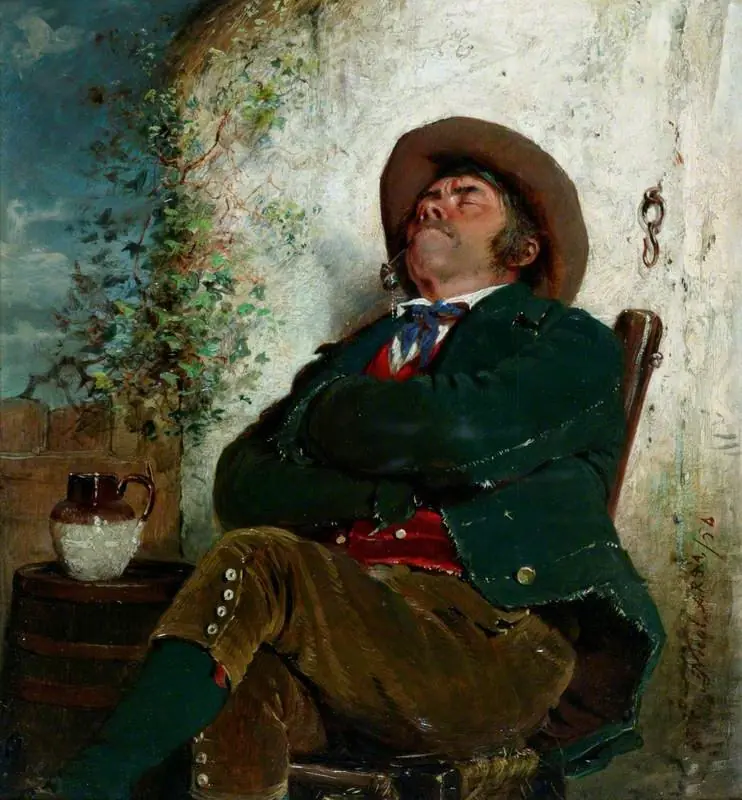 Perfect Content (A Man Smoking), by Erskine Nicol