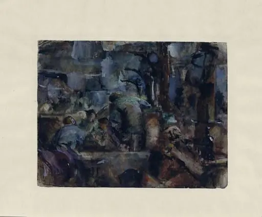 Prisoners in an Interior, by Ervin Bossanyi