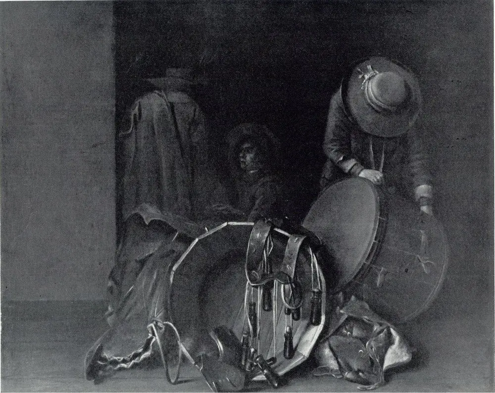 Mending a Drum, by Esaias Boursse