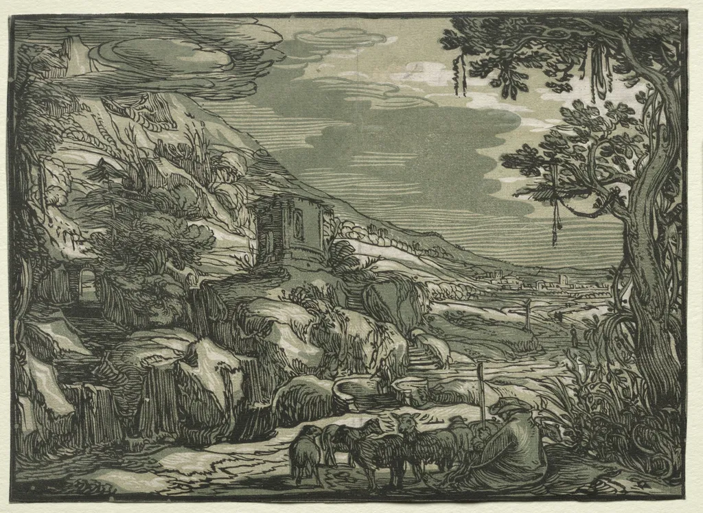Arcadian Landscape, by Esaias van de Velde, 1615