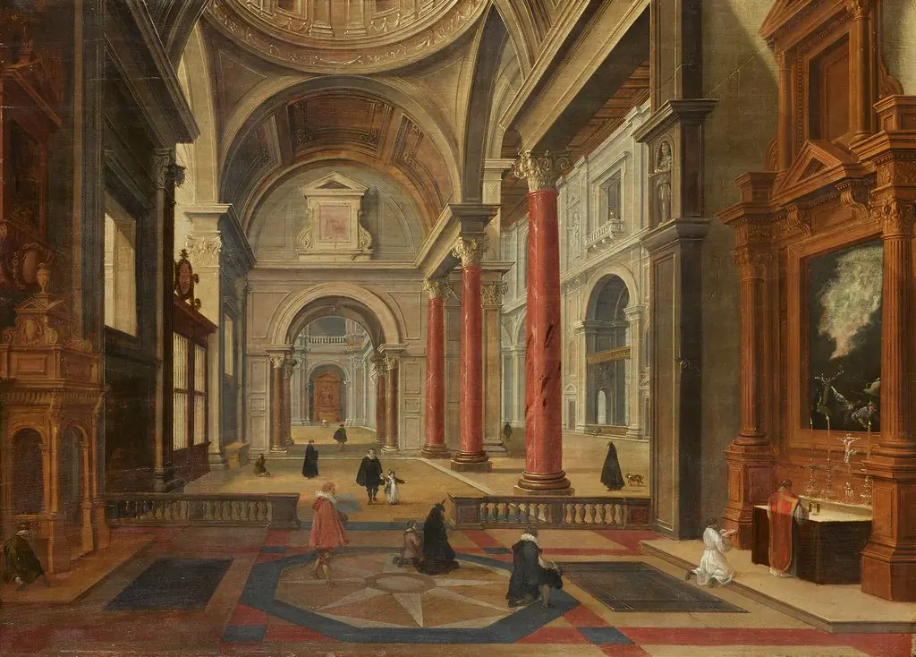Church Interior, by Esaias van de Velde