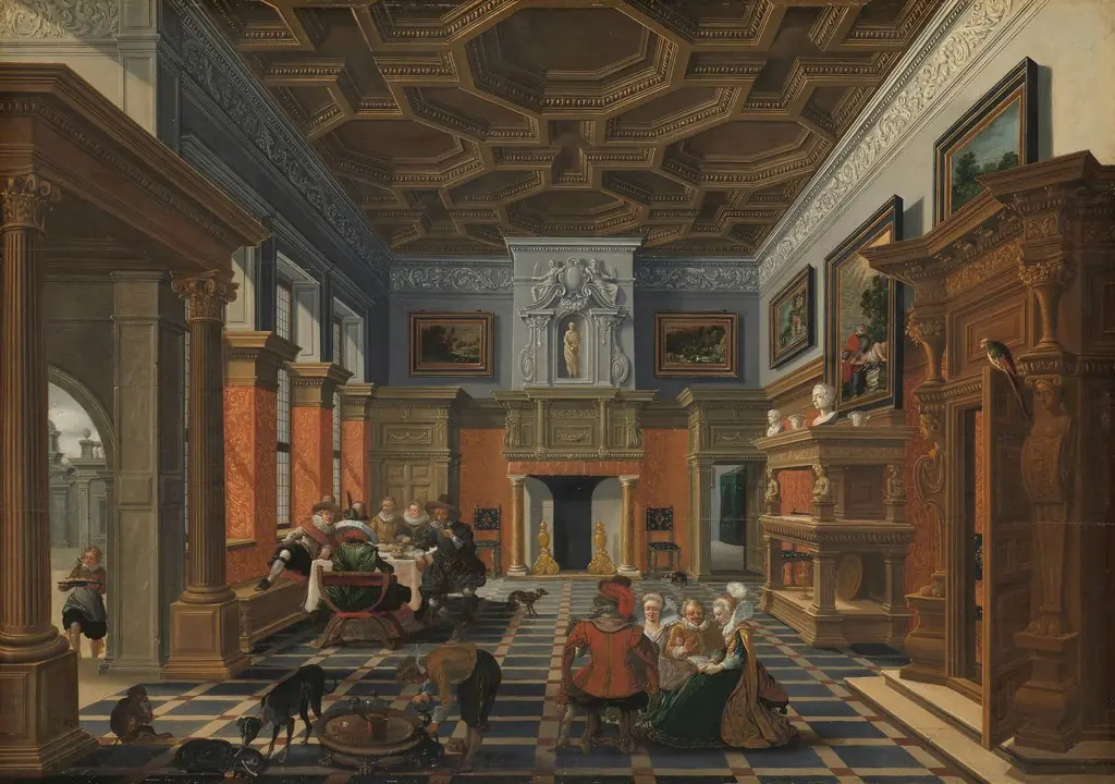 Interior with a Company, by Esaias van de Velde