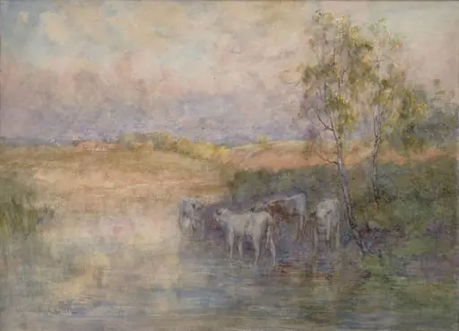 Evening on the Arun, by Estall