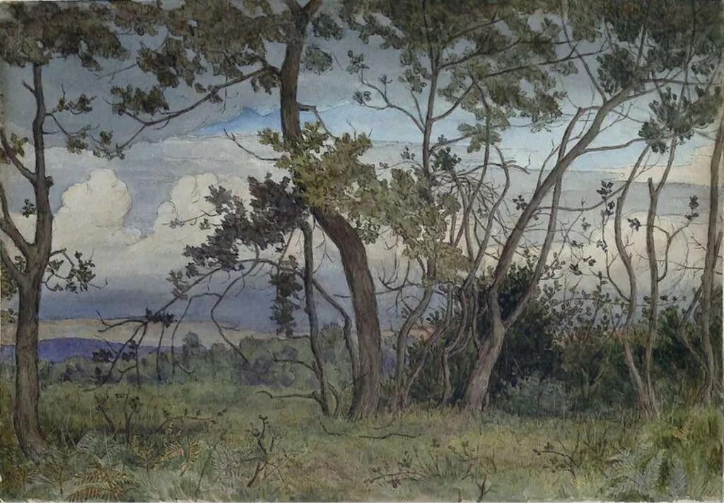 Holmwood, by Estella Canziani, watercolor, 1900