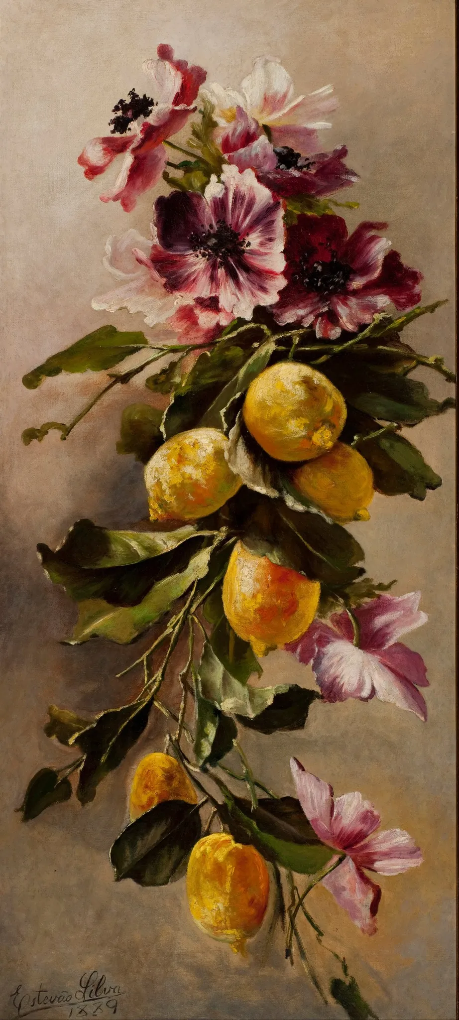Still Life, by Estêvão Silva, oil