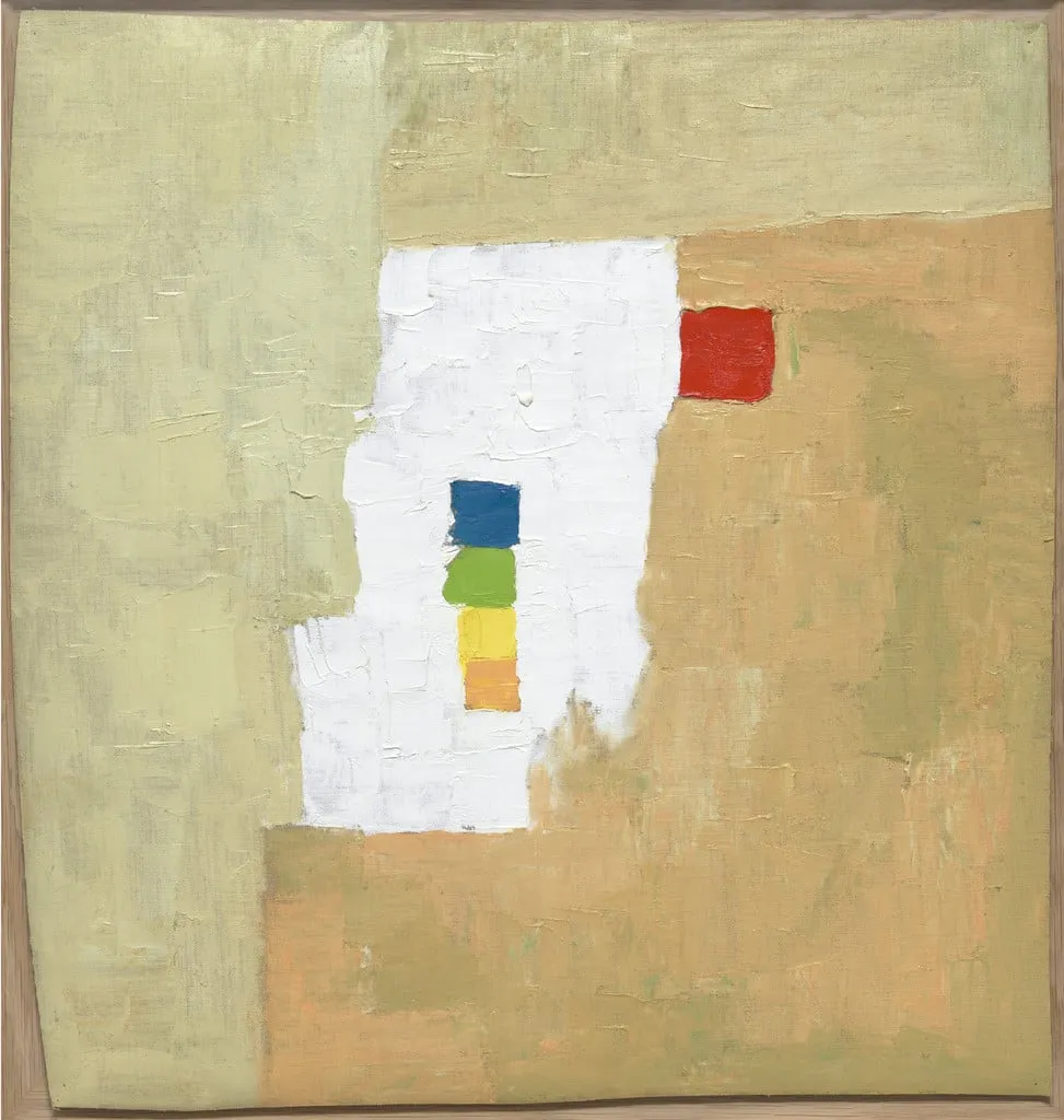Untitled, by Etel Adnan, oil, 1966