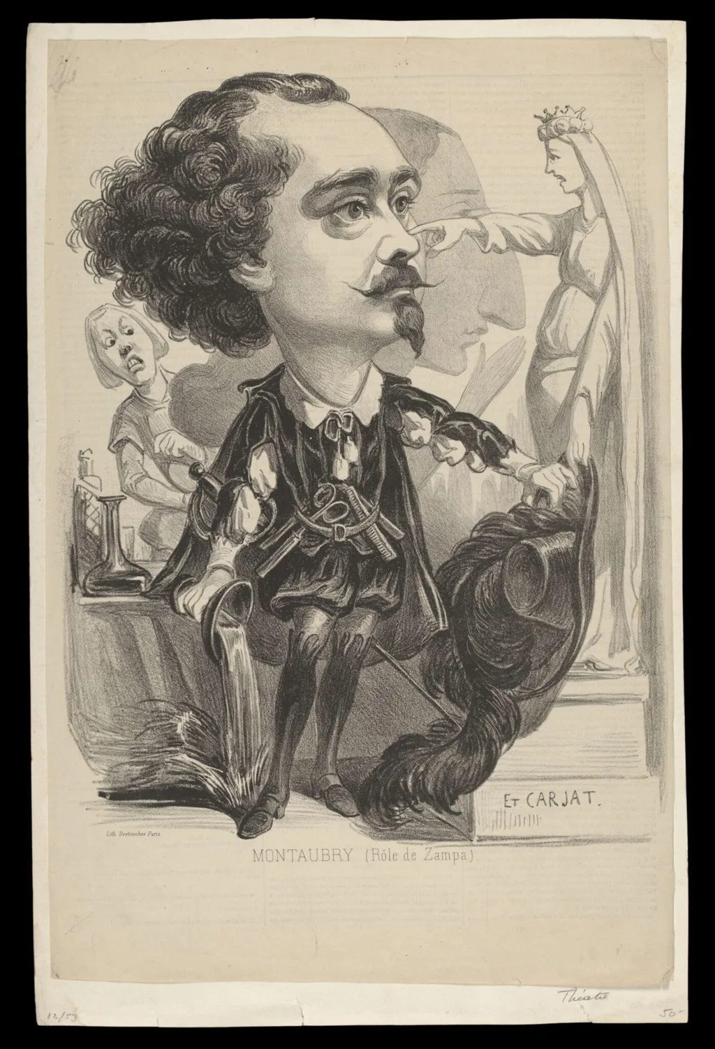 H Beard Print Collection, by Etienne Carjat, 1864