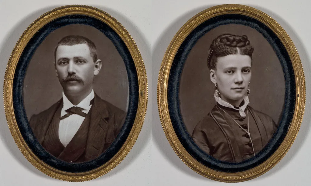 Untitled (Pair of Portraits), by Etienne Carjat, 1879