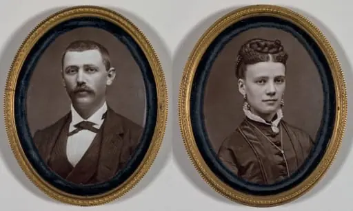 Untitled (Pair of Portraits), by Etienne Carjat