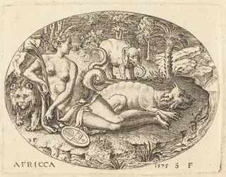 Africa, by Etienne Delaune, 1575