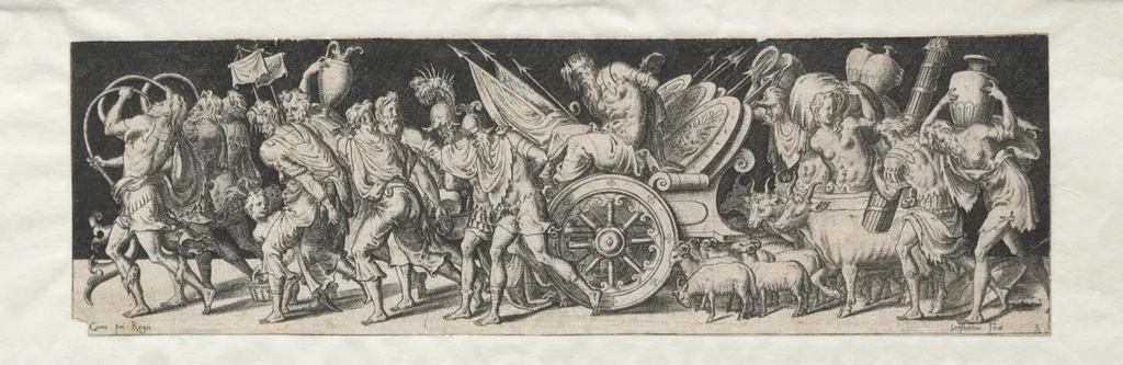 Combats and Triumphs No. 2: Triumphant March, by Etienne Delaune, 1561