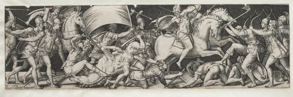 Combats and Triumphs No. 9, by Etienne Delaune, 1561