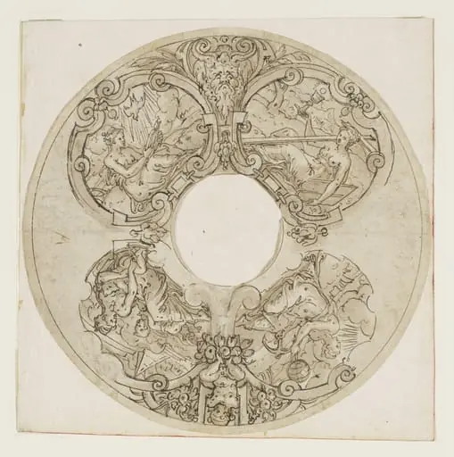Design for the decoration of the underside of a tazza, by Etienne Delaune